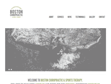 Tablet Screenshot of bostonchirosports.com